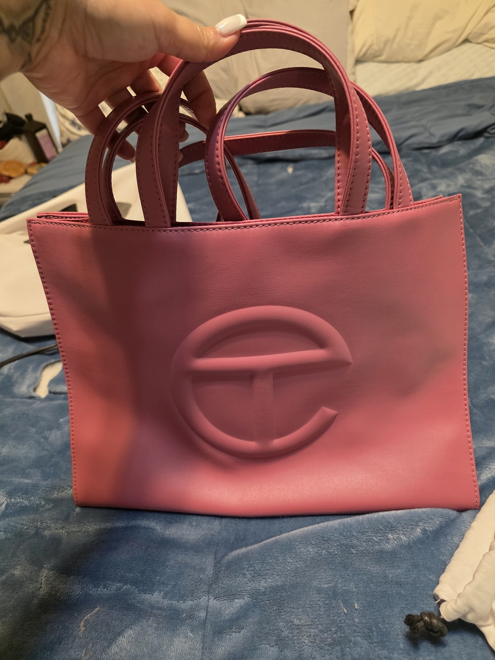 Telfar Large Shopping Bag – Raspberry/Mauve Pink